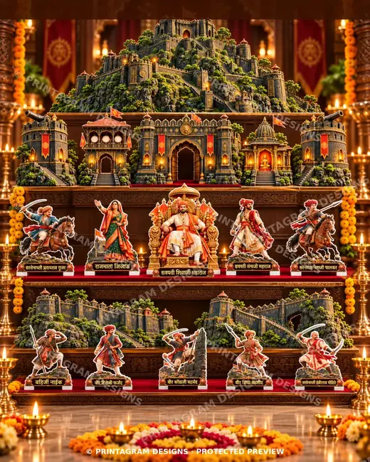 Model DK-05 Rajdhwaj Pratap Heritage Diwali Killa Full Set by Printagram Designs
